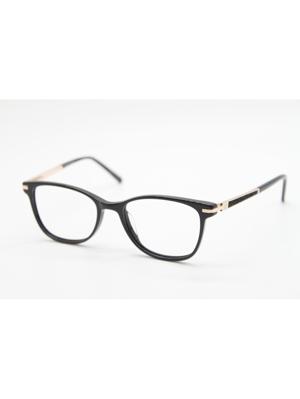 NEW ANN TAYLOR PETITE ATP011 C01 BLACK GOLD AUTHENTIC EYEGLASSES 48-16